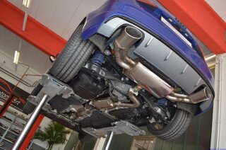 FMS 3 Zoll 76mm Duplex-Anlage V2A + orig Klappenst Audi S3 Sportback (8V)2.0TSI
