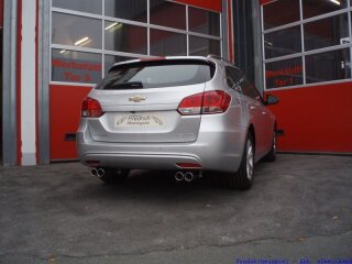 FMS Duplex-Sportauspuff Edelstahl Chevrolet Cruze Station Wagon (KL1J) 1.6l 91kW