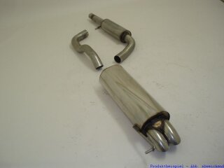 FMS Gruppe A Anlage ohne Endrohr Edelstahl VW Golf IV Lim ( 1J, 97-03) 981412