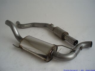 FMS 70mm Anlage mittig Edelstahl Opel Corsa D OPC (S-D, ab 07) 1.6l Turbo 141kW