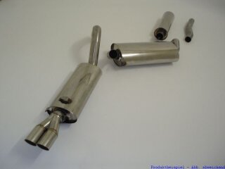 FMS Gruppe A Anlage Edelstahl Audi 80/90 Cabrio (89,87-00) 2.2l 85/88/96/98/100