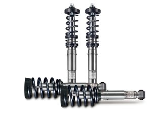 H&R Clubsport coil-over Monotube, hardness adjustable FA 45-65 / RA 40-50 mm