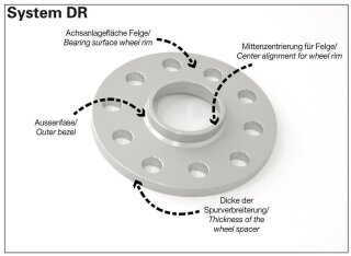 H&R Spurverbreiterung DR 16mm Audi A2 (Typ 8Z), 64,20 €