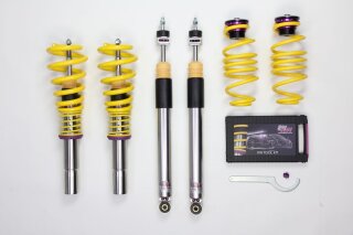 coilover Variant 3 inox Separately adjustable compression and rebound stage damping.