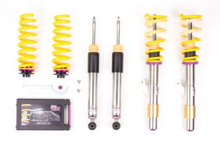 coilover Variant 3 inox Separately adjustable compression and rebound stage damping.