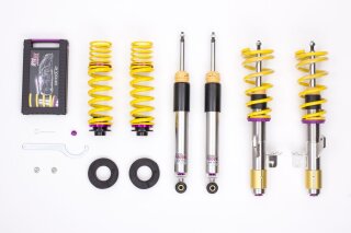 coilover Variant 3 inox Separately adjustable compression and rebound stage damping.