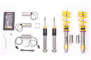 coilover Variant 3 inox Separately adjustable compression and rebound stage damping.