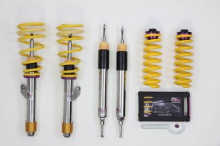 coilover Variant 3 inox Separately adjustable compression and rebound stage damping.