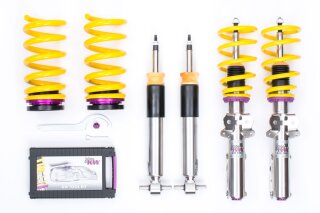 coilover Variant 3 inox Separately adjustable compression and rebound stage damping.