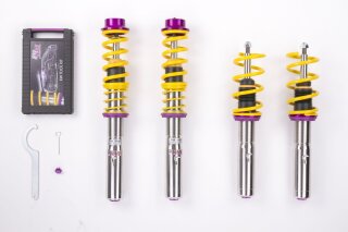 coilover Variant 3 inox Separately adjustable compression and rebound stage damping.