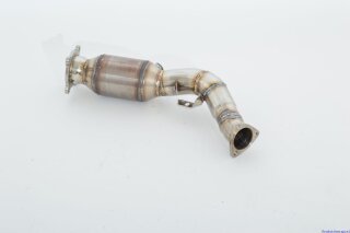 Friedrich Motorsport 3 Zoll (76mm) Downpipe mit 200 Zellen HJS Sport-Kat. Edelstahl