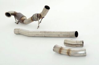 76mm downpipe with 200 cells HJS sport-catalyst stainless steel