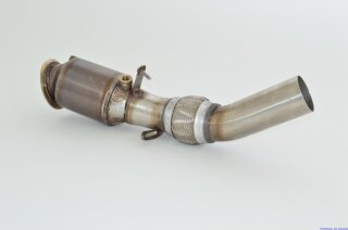 76mm downpipe with 200 cells HJS sport-catalyst stainless steel