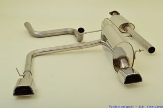 63.5mm catback-system with tailpipe left & right stainless steel