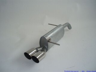 back-silencer aluminised steel