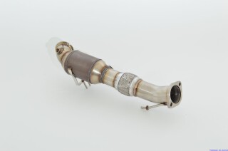 76mm downpipe with 200 cells HJS sport-catalyst stainless steel