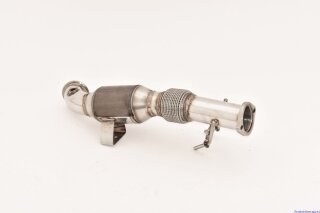 76mm downpipe with 200 cells HJS sport-catalyst stainless steel