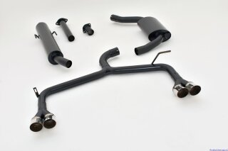 63.5mm catback-system with tailpipe left & right aluminised steel