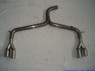 tailpipe-system for the left and the right side stainless steel