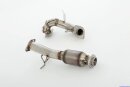 76mm downpipe with 200 cells HJS sport-catalyst stainless...