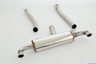 90mm catback-system with tailpipe left & right stainless steel