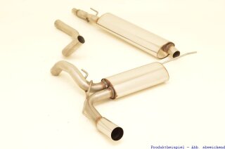 63.5mm catback-system stainless steel