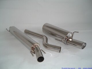 76mm catback-system stainless steel