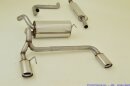 63.5mm catback-system with tailpipe left &amp; right stainless steel