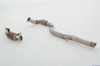 76mm downpipe with 200 cells HJS sport-catalyst stainless steel