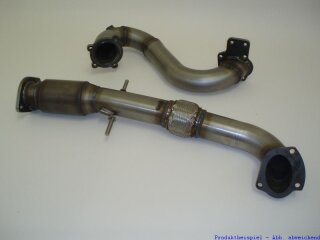 Friedrich Motorsport 3 Zoll (76mm) Downpipe mit 200 Zellen HJS Sport-Kat. Edelstahl