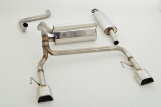 63.5mm catback-system with tailpipe left & right stainless steel