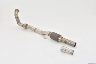 Friedrich Motorsport 3 Zoll (76mm) Downpipe mit 200 Zellen HJS Sport-Kat. Edelstahl