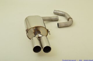 back-silencer stainless steel