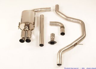 63.5mm catback-system stainless steel