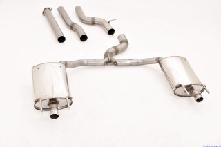 76mm catback-system with tailpipe left & right stainless steel