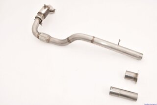 Friedrich Motorsport 3 Zoll (76mm) Downpipe mit 200 Zellen HJS Sport-Kat. Edelstahl