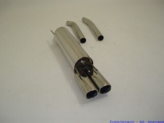 back-silencer stainless steel