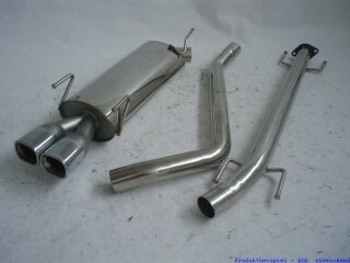 63.5mm racing catback-system stainless steel