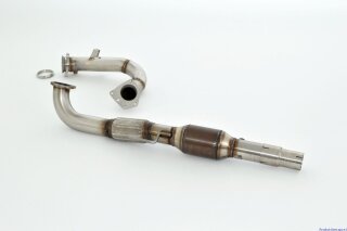 76mm downpipe with 200 cells HJS sport-catalyst stainless steel