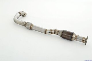 76mm downpipe with 200 cells HJS sport-catalyst stainless steel