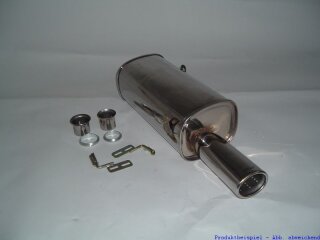 back-silencer stainless steel