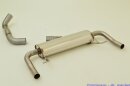 70mm back-silencer with tailpipe left &amp; right stainless steel