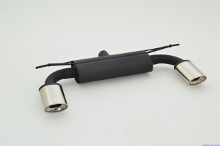 back-silencer with tailpipe left & right aluminised steel