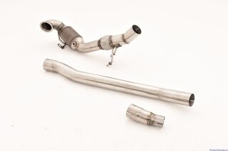 Friedrich Motorsport 3 Zoll (76mm) Downpipe mit 200 Zellen HJS Sport-Kat. Edelstahl