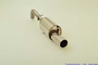 back-silencer stainless steel