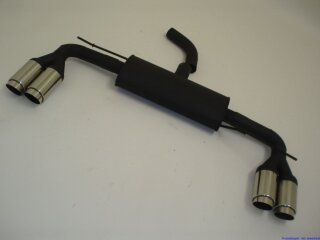 back-silencer with tailpipe left & right aluminised steel