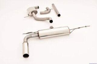 63.5mm catback-system stainless steel