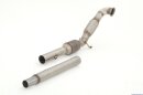 76mm downpipe with 200 cells HJS sport-catalyst stainless...