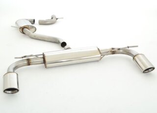 63.5mm catback-system with tailpipe left & right stainless steel