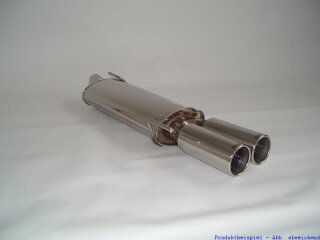 back-silencer stainless steel